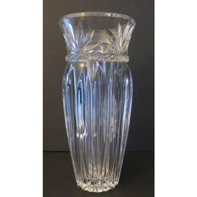JG Durand Cristal D'Arques Large 11" Romana Cut 24% Lead Crystal Vase France Excellent vintage condition. Clean, no...