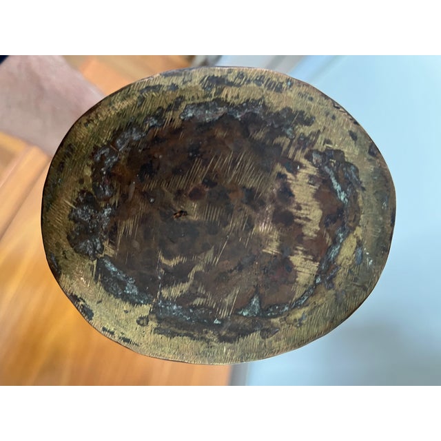 Copper Antique Hanging Copper Water or Oil Vessel For Sale - Image 8 of 8