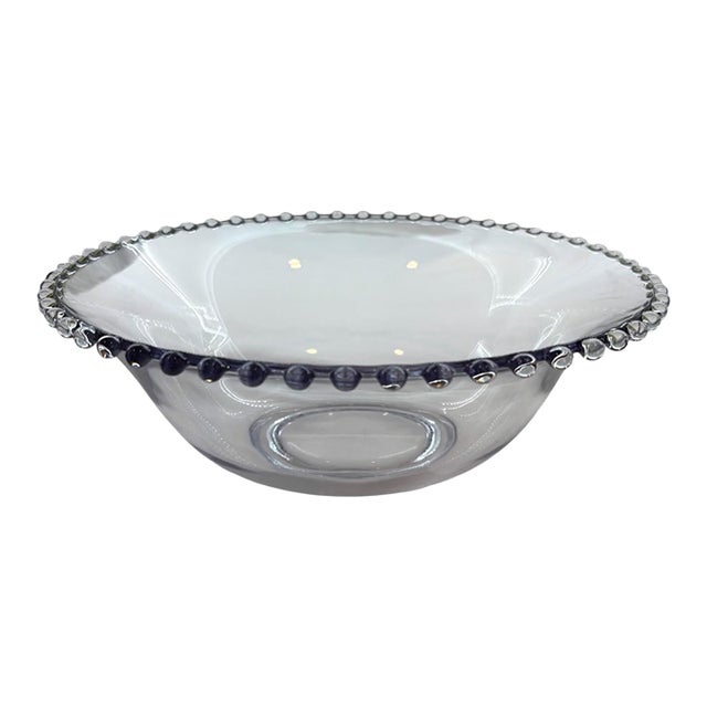 Mid 20th Century Imperial Glass Candlewick 10" Serving Bowl For Sale
