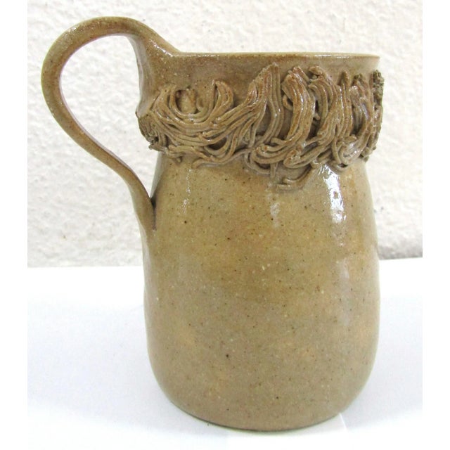 Signed Vintage Studio Pottery Woman Design Tea Set Attributed Agnes Stark, 1980s- 3 Pieces For Sale - Image 11 of 12