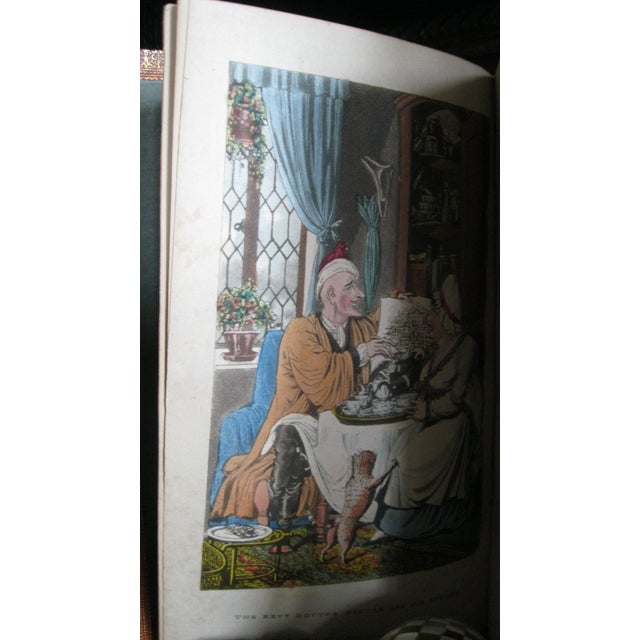 Burgundy The Tour of Doctor Syntax by William Combe For Sale - Image 8 of 10