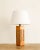 Brown 1960s Cork + Pine Table Lamp For Sale - Image 8 of 8