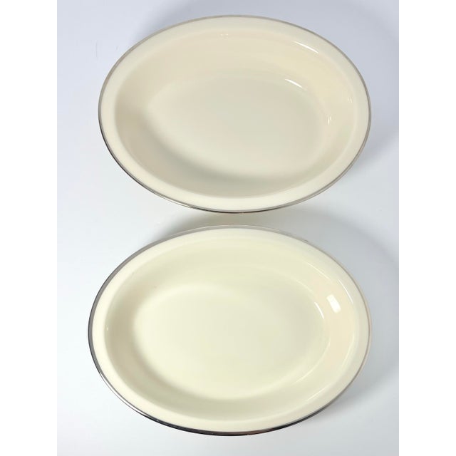 Lenox 1980s Lenox “Montclair” Bone China Oval Serving Bowls - a Pair For Sale - Image 4 of 9
