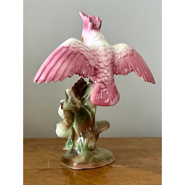 Vintage Regency Glazed Ceramic Bird For Sale In West Palm - Image 6 of 7
