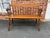 Vintage early American Colonial windsor style spindle back bench Solid wood frame, turned legs, sturdy and strong...