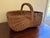 Wood Late 19th Century American Oak Splint Basket With Wrapped Bentwood Handle For Sale - Image 7 of 12
