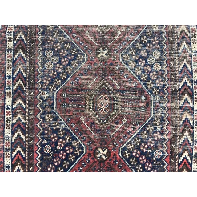 Very beautiful fine late 19th century rug with a geometric tribal design and natural colors, finely hand knotted, wool...