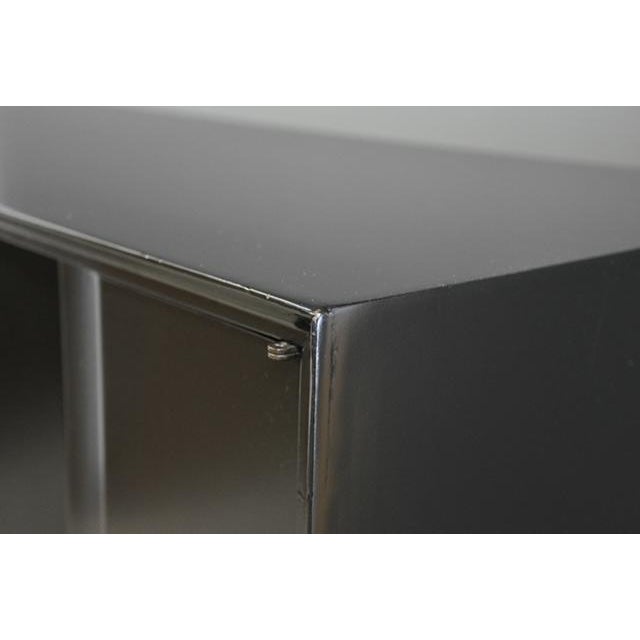 1960s Ebonized Black Lacquer Tall Mid Century Dresser For Sale - Image 10 of 10