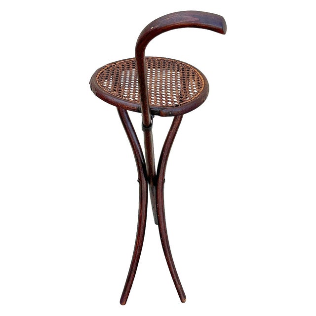 A historical re-edition with all the charm of past times. A walking stick or folding stool made from bent beech wood with...