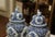 Blue Pair of Mid-Century Dutch Delft Blue and White Faience Ginger Jars For Sale - Image 8 of 10