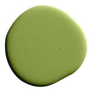 BACKDROP Adhesive Sample Swatch in Pretty Ugly (Vibrant, Bold Olive Green) For Sale