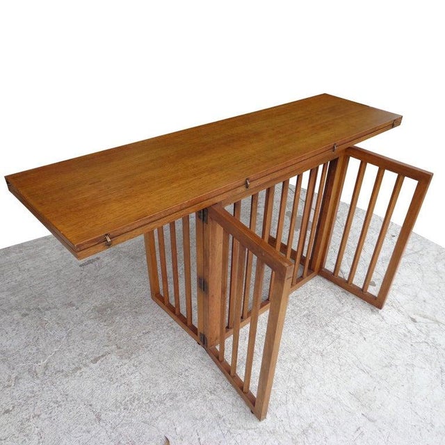 Mid 20th Century Flip Top Dining or Console Table by Harvey Probber For Sale - Image 10 of 13