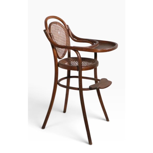 Antique Bentwood Highchair Att. To Thonet For Sale In New York - Image 6 of 15