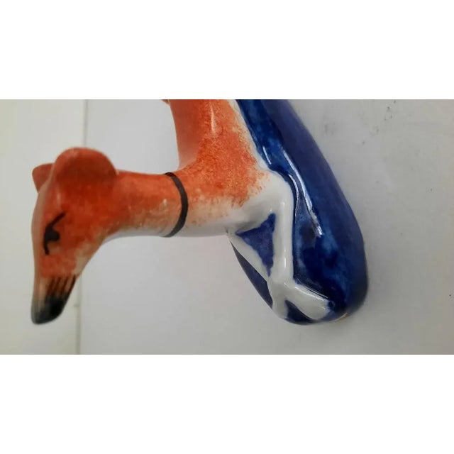 Antique Staffordshire Dogs and Rabbit Inkwell, Set of 3 For Sale - Image 3 of 9