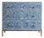 Arabesque Bone Inlay Three-Drawer Dresser - Blue by House of Jaipur For Sale
