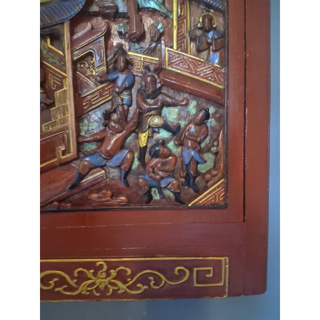 Chinese Intervention No, 4 "The Imperial Courtyard" – Enhaced Vintage Chinese Relief Panel by Splendidus For Sale - Image 3 of 12