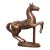Late 19th Century French Carved Wood Silvered Carousel Horse Sculpture For Sale