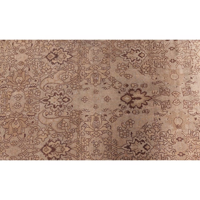 Vintage Indian Amritsar Botanic Handmade Wool Rug For Sale In New York - Image 6 of 9