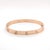 Metal Cartier Love Bracelet in 18k Rose Gold - Size 18 For Sale - Image 7 of 11