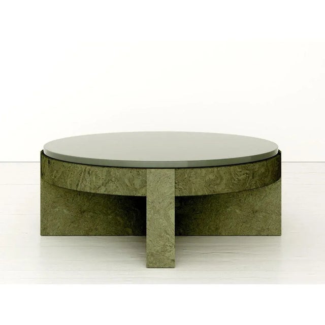 Object 08 green seating by volta one of a kind. Dimensions: d 80 x w 80 x h 30 cm. Materials: cork and ceramic. Also...