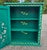 Hand Painted Mediterranean Medicine Cabinet / Wall Shelf / Green Zouak For Sale In Orlando - Image 6 of 7