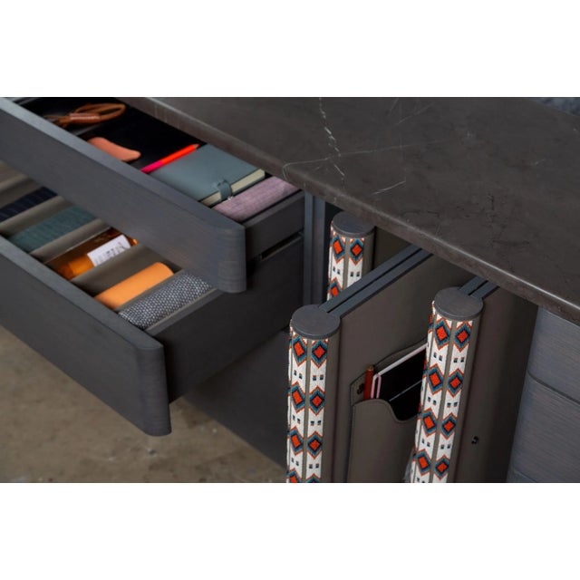 Not Yet Made - Made To Order Pok Collection Butler Credenza in Jeremiah Turquoise by Soshiro, 2019 For Sale - Image 5 of 6