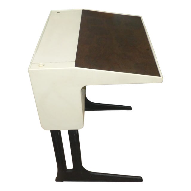 Height-Adjustable Desk with Storage Space and Lamp by Luigi Colani for Flötotto, 1970s For Sale
