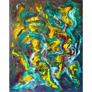 "Oil Painting 7 / Oil Painting 20" Large Abstract Oil Painting by Simon Findlay For Sale