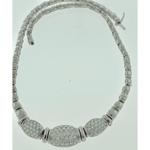 25 Carat VS E Quality Diamond 18 Karat Gold Necklace Bridal Estate For Sale - Image 18 of 18