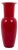 Opalino Red Vase by Venini, 1980s For Sale