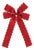 Striped Edge Bow Ornament (Set of 6) For Sale