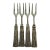 Vintage Silea French Style Silver Plate Tassel Charcuterie & Cocktail Forks – Set of 4 For Sale
