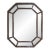 Vintage Octagonal Faux Bamboo Mirror in Tortoiseshell Finish For Sale