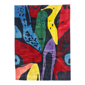 Mid Century French Artistic Wool Rug 5'8" X 8’0"