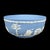 This Wedgwood blue jasperware bowl features the iconic white bas-relief decoration depicting neoclassical “Sacrifice”...