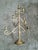 Art Noveau Solid Brass 20" Multi Tiered Candelabra w/ 9 Holders This Art Nouveau solid brass 20" multi-tiered candelabra...