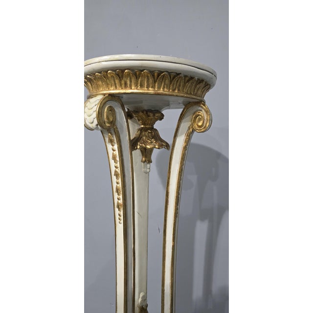 Parcel Gilt Torchere Stands, 1910s, Set of 2 For Sale - Image 11 of 12