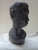 Wood Vintage Mid-Century Hand-Carved African Ebony Wood Male Bust For Sale - Image 7 of 10