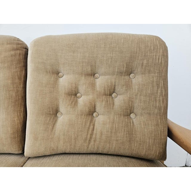 1970s Vintage Beech 2-Seater Sofa, 1970s For Sale - Image 5 of 15