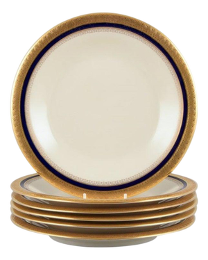 German Margarete Dinner Plates from Hutschenreuther, 1930s, Set of 6