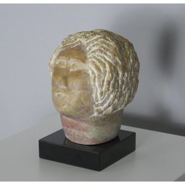 Mediterranean Vintage Greek Stone Mythological Figural Sculpture For Sale - Image 3 of 8