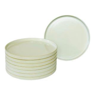 Vintage Heller Massimo Vignelli Melamine Salad Stacking Plates MCM Italian Design Set of 8 For Sale