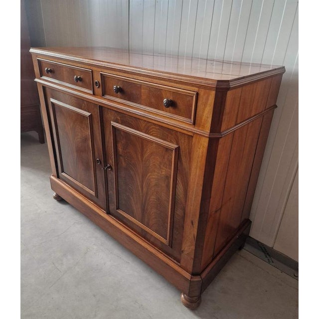 Biedermeier Style Cabinet in Mahogany, 1860s For Sale - Image 3 of 6