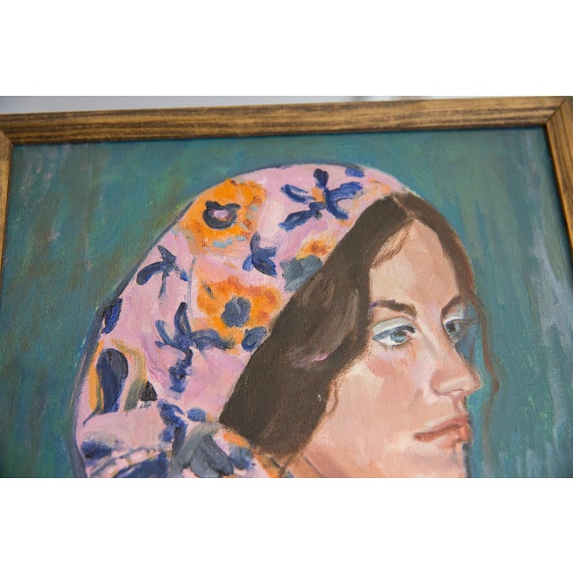 Contemporary Grace B. Keogh Painting "Portrait of Melissa" For Sale - Image 3 of 6