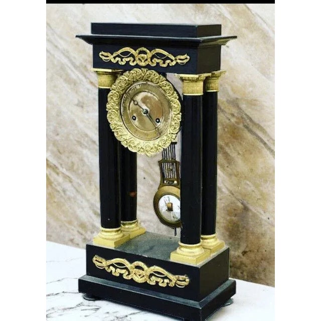 Victorian French Boulle Clock with Chimes on Bell For Sale - Image 11 of 12