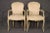 Mid 20th Century Louis XV Style Paint Decorated Armchairs - A Pair For Sale - Image 5 of 13