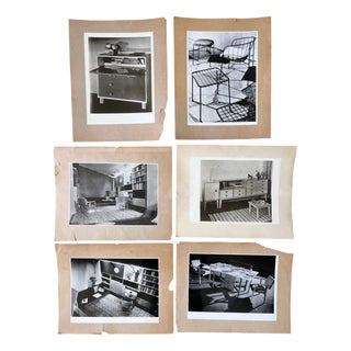 Original Photos of George Nelson Furniture, 1951, Set of 6 For Sale