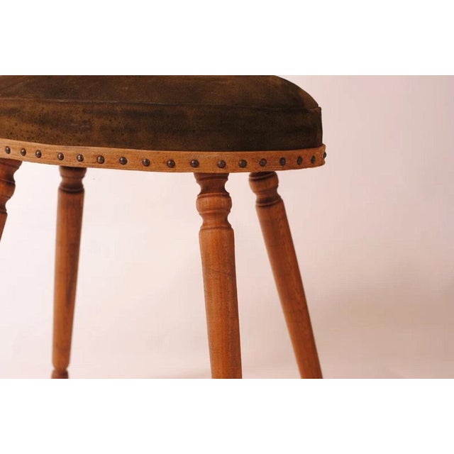 Antique French Farmhouse Stool, 1800s For Sale - Image 4 of 11