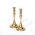 Antique Brass Sabbath Candle Holders For Sale - Image 12 of 12