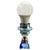 1950s Twisted Cobalt Sommerso Crystal Table Lamp from Val Saint Lambert, 1953 For Sale - Image 5 of 10